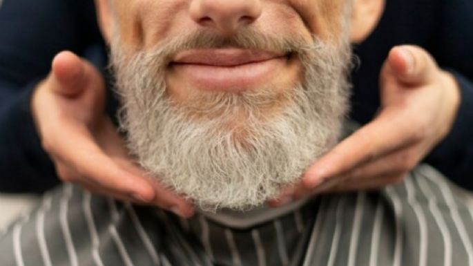 Ellos tienen la solución para cubrir canas en la barbilla: tintes con gel