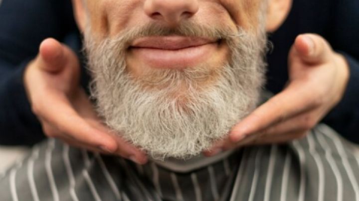 Ellos tienen la solución para cubrir canas en la barbilla: tintes con gel