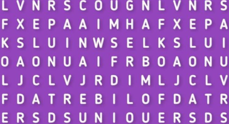 Sólo una mente muy brillante puede encontrar la palabra ‘ALMENDRAS’ en menos de 5 segundos