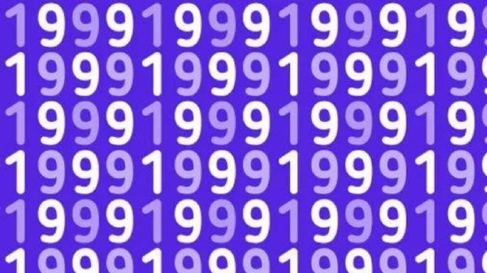 Sólo una mente muy atenta puede encontrar el número ‘1998’ en menos de 5 segundos