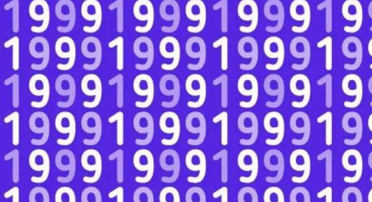 Sólo una mente muy atenta puede encontrar el número ‘1998’ en menos de 5 segundos