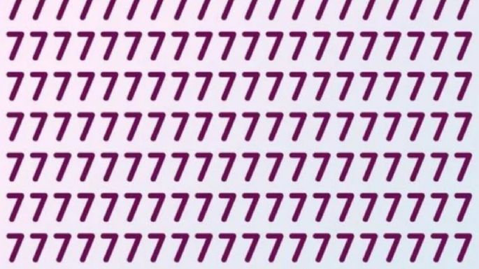 Sólo una mente muy veloz puede encontrar el número 1 en menos de 5 segundos