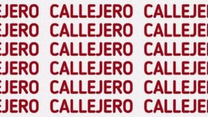 Sólo una mente muy brillante puede encontrar la palabra ‘CERRAJERO’ en menos de 5 segundos