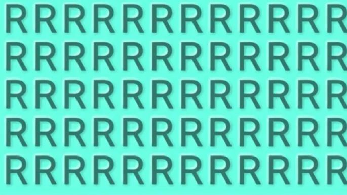 Sólo una mente muy veloz puede encontrar la letra ‘B’ en menos de 5 segundos