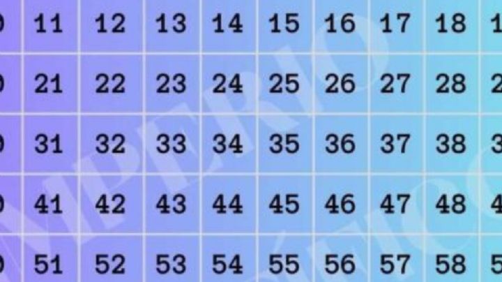 Sólo una mente muy lúcida puede encontrar el número 250 en menos de 5 segundos
