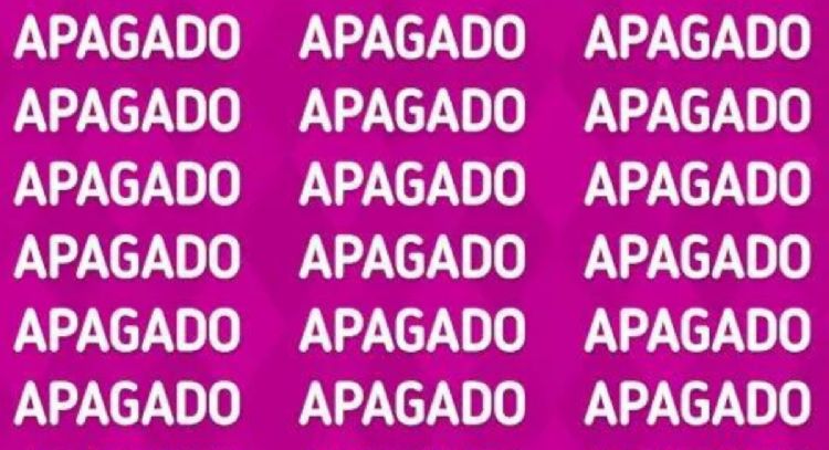 Solo una vista privilegiada puede encontrar la palabra ‘APEGADO’ en tiempo récord