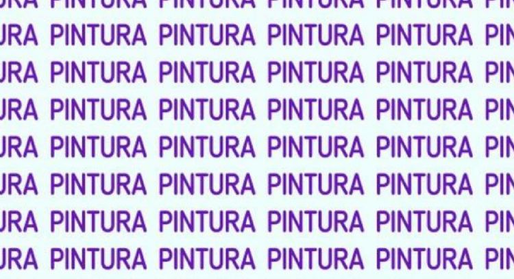 Solo una vista ágil puede encontrar la palabra ‘TINTURA’ en tiempo récord