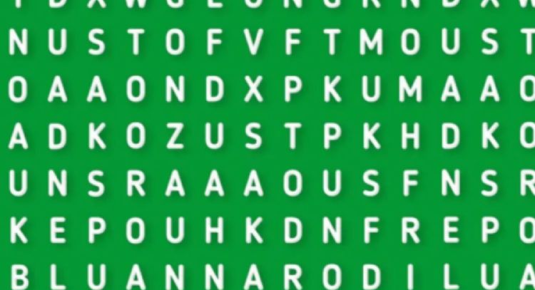 Solo una vista entrenada puede encontrar la palabra ‘CUCARACHAS’ en tiempo récord
