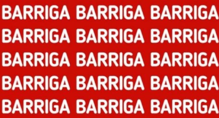 Solo una vista ágil puede encontrar la palabra ‘BARRICA’ en tiempo récord