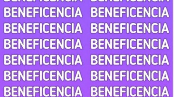 Solo una mente muy ágil puede encontrar la palabra ‘BENEFECENCIA’ en solo 5 segundos