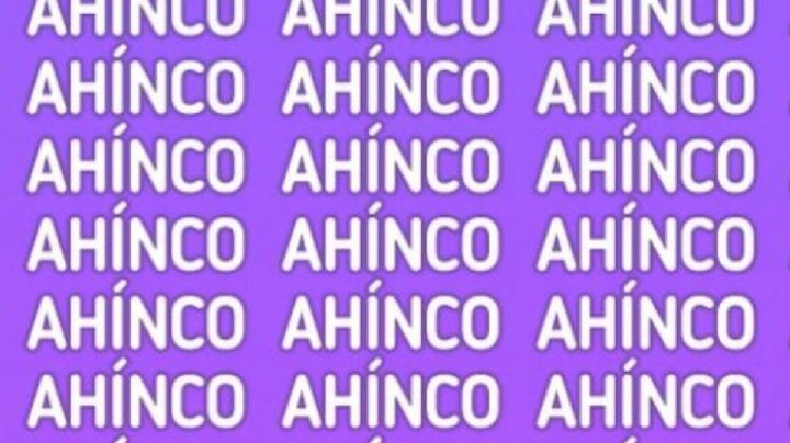 Solo una mente muy ágil puede encontrar la palabra ‘AFINCO’ en solo 5 segundos