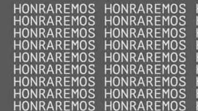 Sólo una mente muy ágil puede encontrar la palabra ‘MANDAREMOS’ en menos de 5 segundos