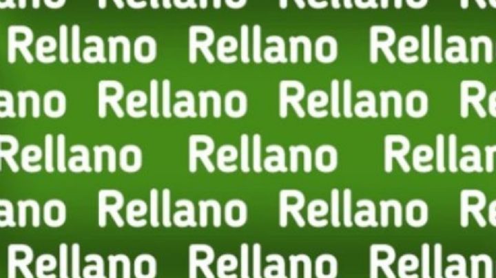 Solo una vista privilegiada puede encontrar la palabra ‘Relleno’ en tiempo récord