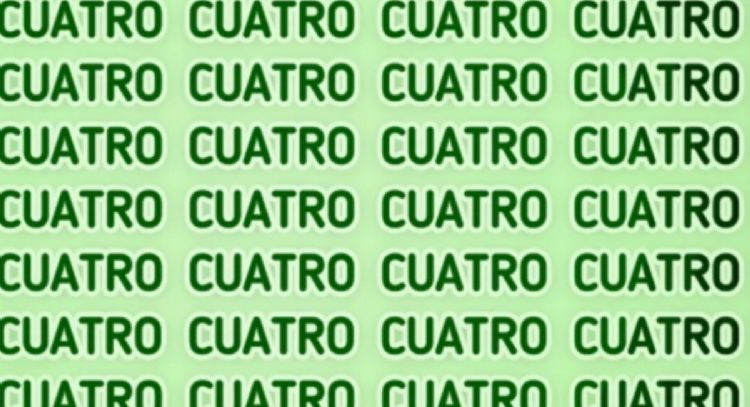 Solo una mente muy ingeniosa puede encontrar la palabra ‘CUARTO’ en solo 7 segundos