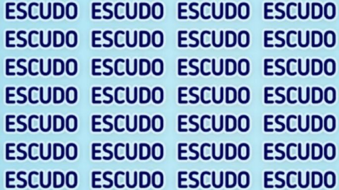 Solo una mente muy entrenada puede encontrar la palabra ‘ESCUPO’ en solo 7 segundos