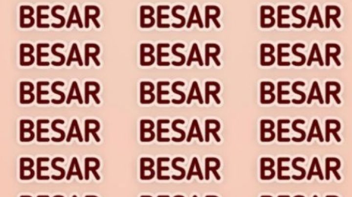 Solo una mente muy inteligente puede encontrar la palabra ‘PESAR’ en solo 5 segundos