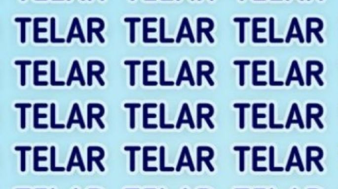 Solo una mente muy entrenada puede encontrar la palabra ‘TEJAR’ en solo 4 segundos