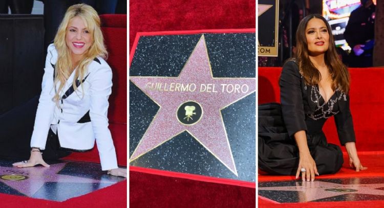 ¿Qué latinos tienen estrellas en Hollywood?