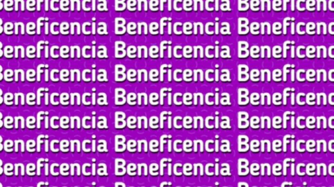 Solo una mente muy inteligente puede encontrar la palabra ‘BENEFICIENCIA’ en solo 5 segundos