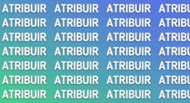 Solo una mente muy inteligente puede encontrar la palabra ‘ATRIBUIR’ en solo 5 segundos