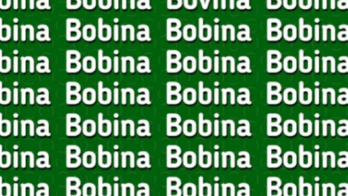 Solo una mente muy inteligente puede encontrar la palabra ‘BOVINA’ en solo 5 segundos