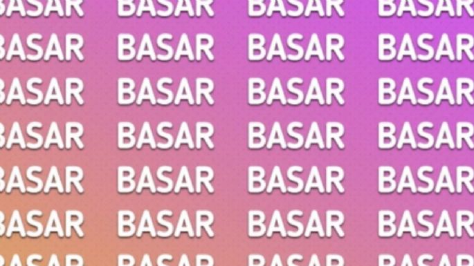 Solo una mente muy inteligente puede encontrar la palabra ‘BAZAR’ en solo 5 segundos