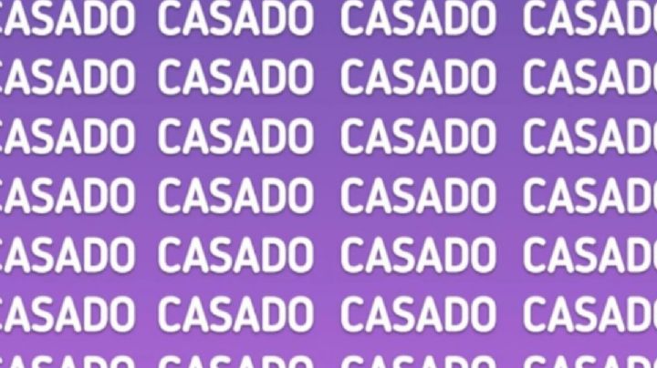 Solo una mente muy brillante puede encontrar la palabra ‘CATADO’ en solo 7 segundos