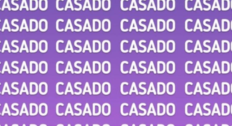Solo una mente muy brillante puede encontrar la palabra ‘CATADO’ en solo 7 segundos