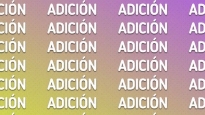 Solo una mente muy inteligente puede encontrar la palabra ‘ADICCIÓN’ en solo 5 segundos