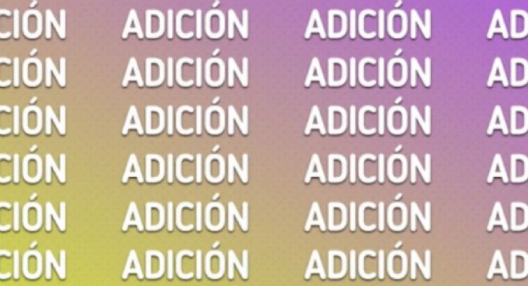 Solo una mente muy inteligente puede encontrar la palabra ‘ADICCIÓN’ en solo 5 segundos