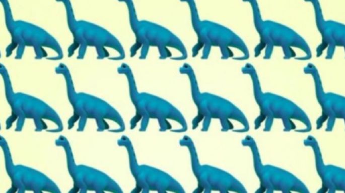 Solo una mente muy inteligente puede encontrar el dinosaurio diferente en solo 7 segundos
