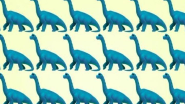 Solo una mente muy inteligente puede encontrar el dinosaurio diferente en solo 7 segundos
