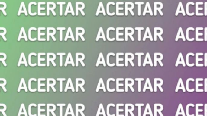 Solo una mente extremadamente brillante puede encontrar la palabra ‘ACERTAR’ en solo 7 segundos