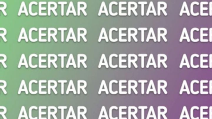 Solo una mente extremadamente brillante puede encontrar la palabra ‘ACERTAR’ en solo 7 segundos