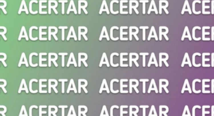 Solo una mente extremadamente brillante puede encontrar la palabra ‘ACERTAR’ en solo 7 segundos