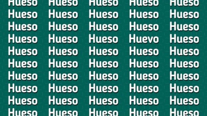 ¿Puedes resolverlo? Solo un genio puede encontrar la palabra ‘Huevo’ en solo 6 segundos